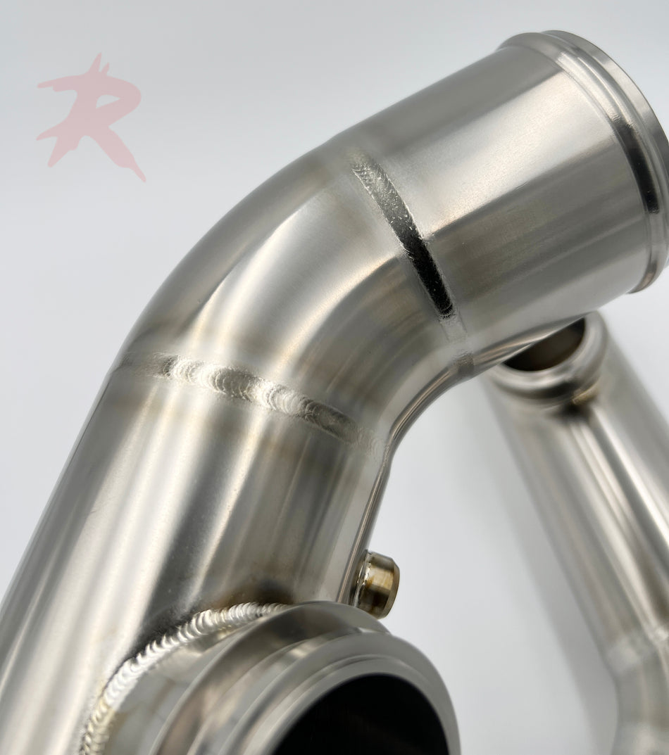 Rampage "Big Intake" Titanium Upper Charge Pipes- R35 GT-R