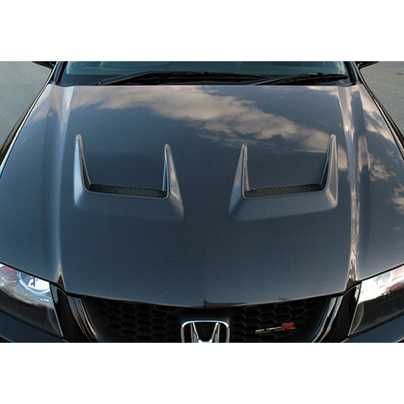 J's Racing Type V Full CFRP Hood - Acura TSX 04-08