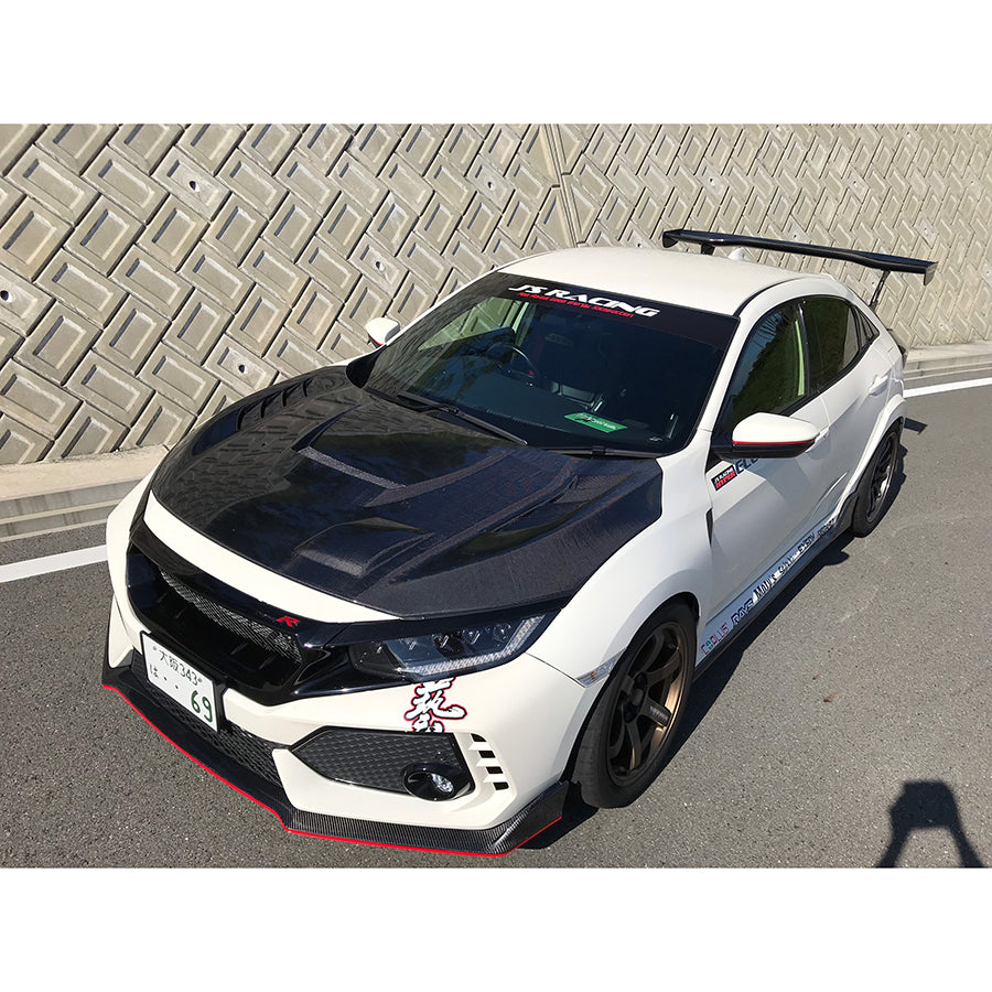 J's Racing Type V Aero Hood (Full Carbon) - Honda Civic Type R FK8 17-21