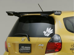 J's Racing 3D GT Wing (Type 1 / Wet Carbon / 1330mm) - Honda Fit GD 07-08