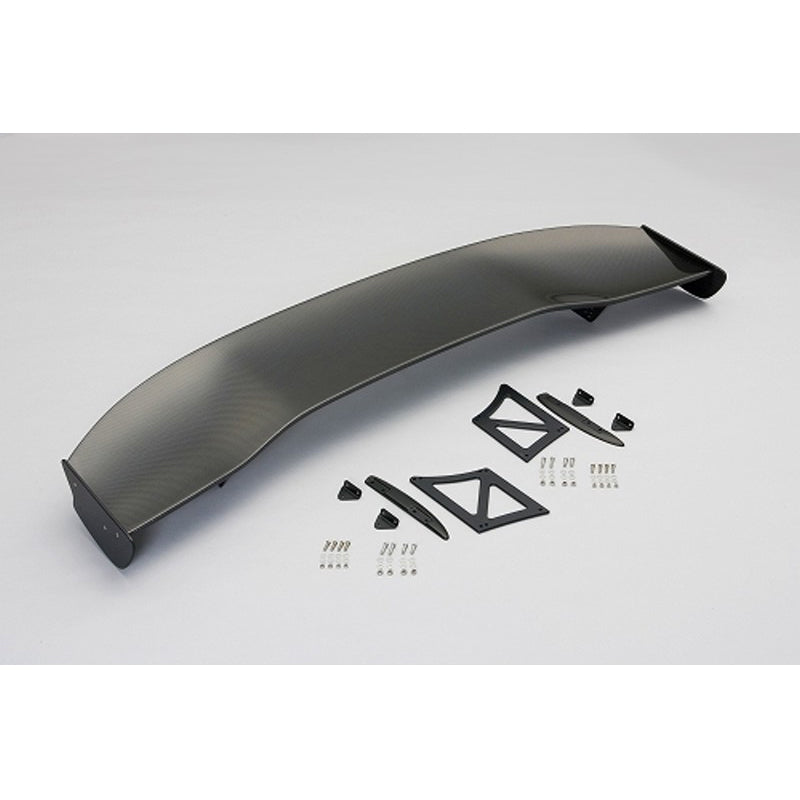J's Racing 3D GT Wing (Type 1 / Wet Carbon / 1600mm / Factory Trunk Holes) - Honda Civic Type R FD2 07-11