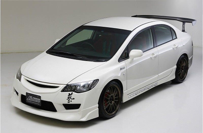 J's Racing 3D GT Wing (Type 1 / Wet Carbon / 1600mm / Factory Trunk Holes) - Honda Civic Type R FD2 07-11