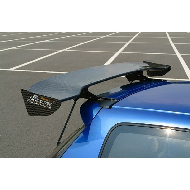 J's Racing 3D GT Wing (Type 1 / Wet Carbon / 1350mm) - Honda Civic EG Hatchback 92-95