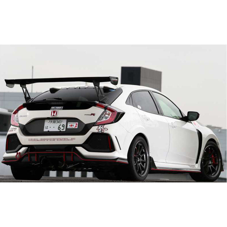 J's Racing 3D GT Wing (Type 1 / Wet Carbon / 1600mm) - Honda Civic Type R FK8 17-21