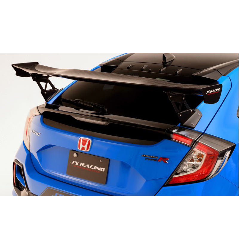 J's Racing 3D GT Wing (Type 1 / Wet Carbon / 1540mm) - Honda Civic Type R FK8 17-21