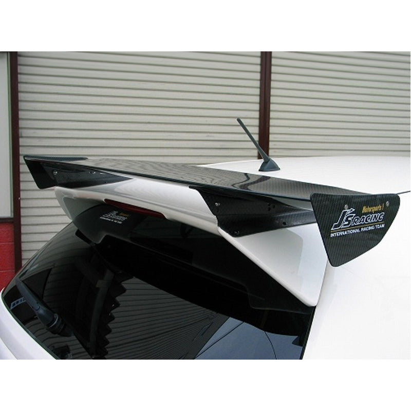 J's Racing 3D GT Wing (Type 1 / Wet Carbon / 1350mm) - Honda Civic Si EP3 Hatchback 01-05