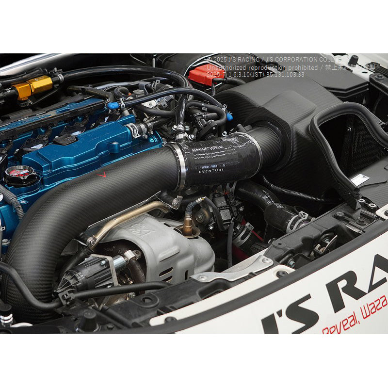 J's Racing x Eventuri Carbon Turbo Pipe (for Eventuri Intake) - Honda Civic Type R FL5 2023+