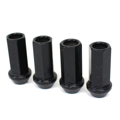 J's Racing Extended Lug Nuts (Pack of 4) - Black 12x1.50