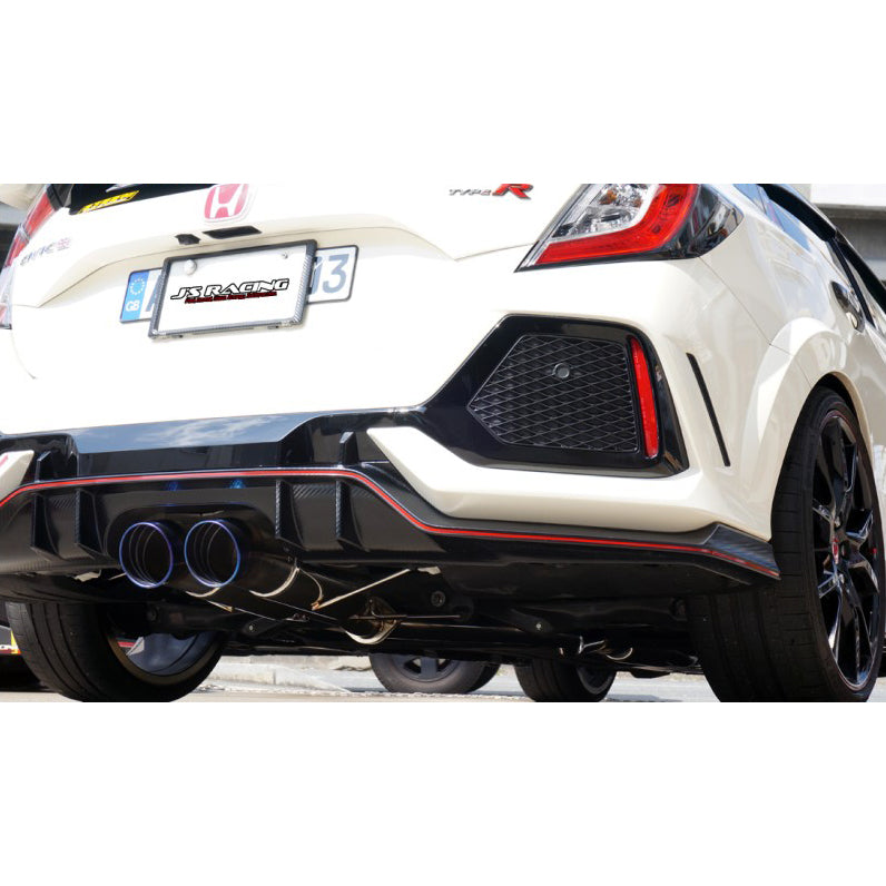J's Racing SUS Exhaust Plus Dual 70RS (Street Legal) - Honda Civic Type R FK8 17-21