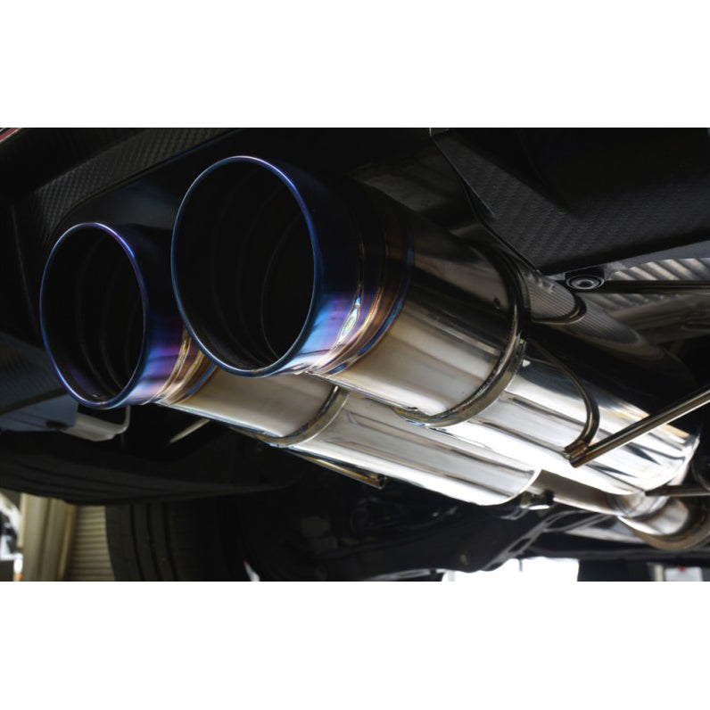 J's Racing SUS Exhaust Plus Dual 70RS (Street Legal) - Honda Civic Type R FK8 17-21