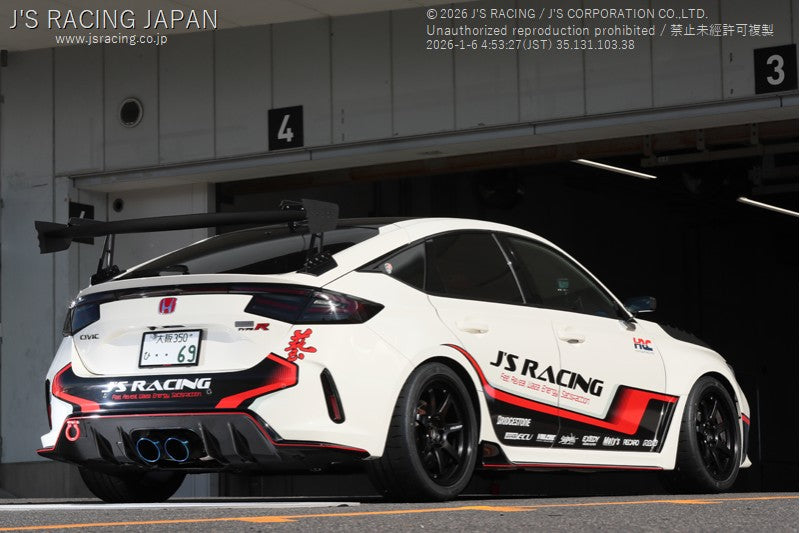 J's Racing X304 Stainless Steel Exhaust 75RS - Honda Civic Type R FL5