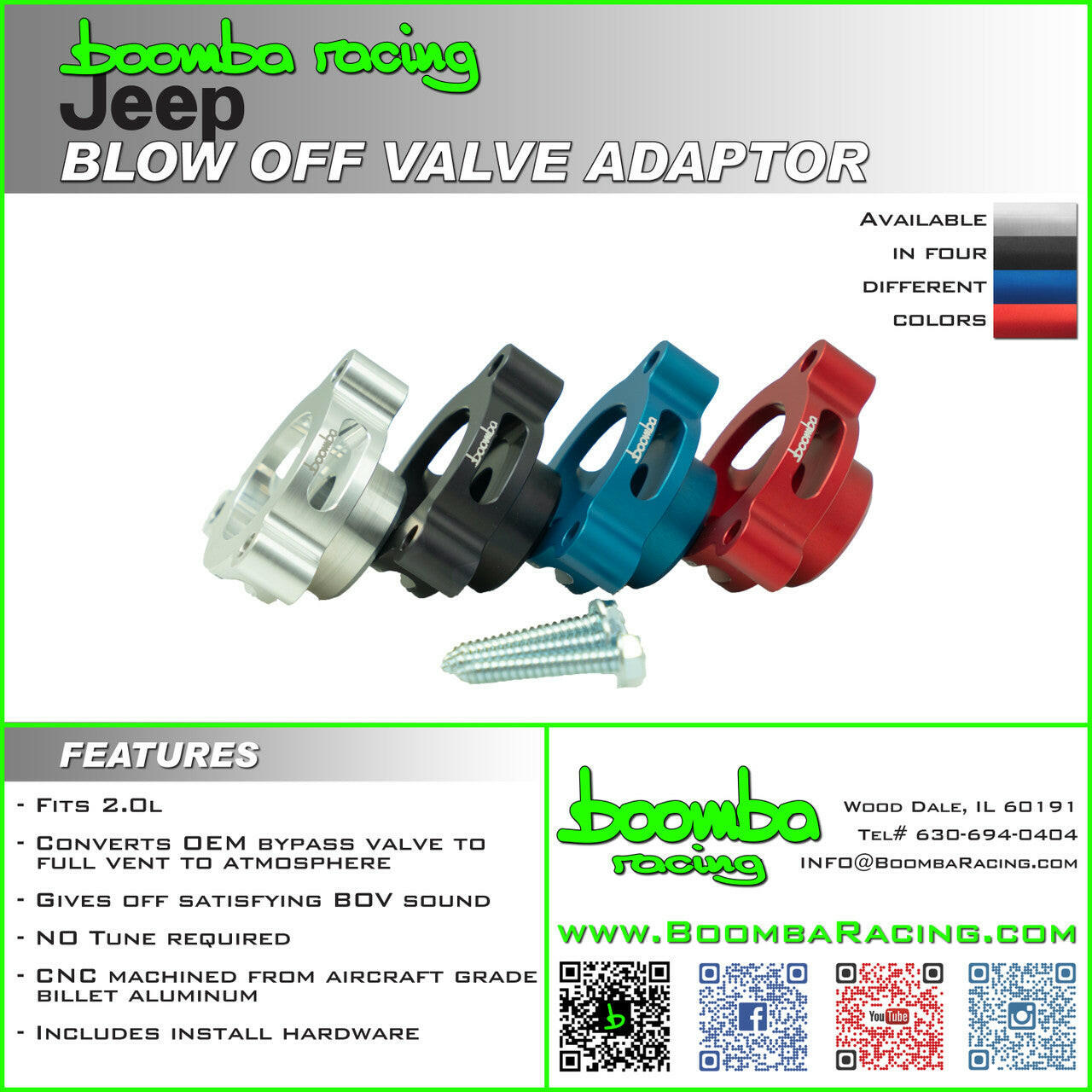 JEEP 2.0L BOV ADAPTER.
