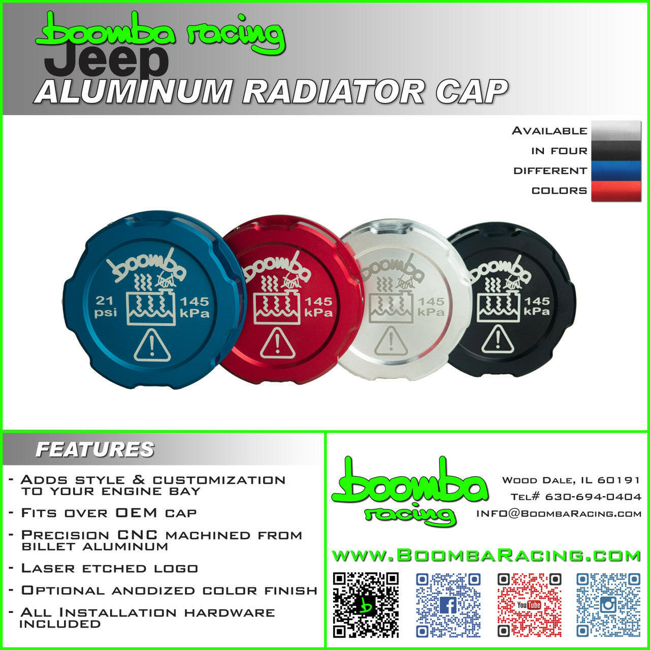 JEEP ALUMINUM RADIATOR CAP.