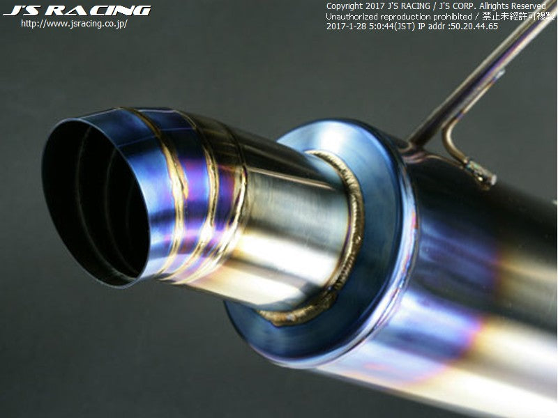 J's Racing Titanium Exhaust FX-PRO Axle-back Exhaust 50R - Honda Fit GK 15+