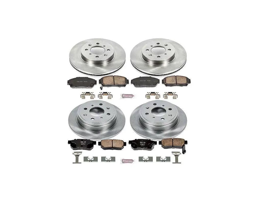 Power Stop Autospecialty Brake Kit Front & Rear Acura Integra 1994-2001.