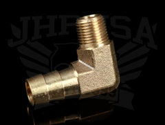 K-Tuned 1/8NPT to 3/8mm Brass Barb Fitting.
