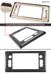 Dry Carbon Fiber Center Mutimedia/ Radio Screen Cover w/ Gloss Finish.