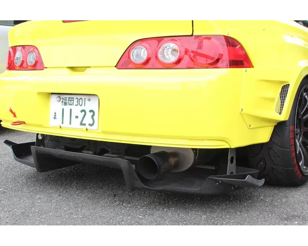 M&M Honda Racing Rear Diffuser Side Canard - Plain Weaves Acura Integra DC5.