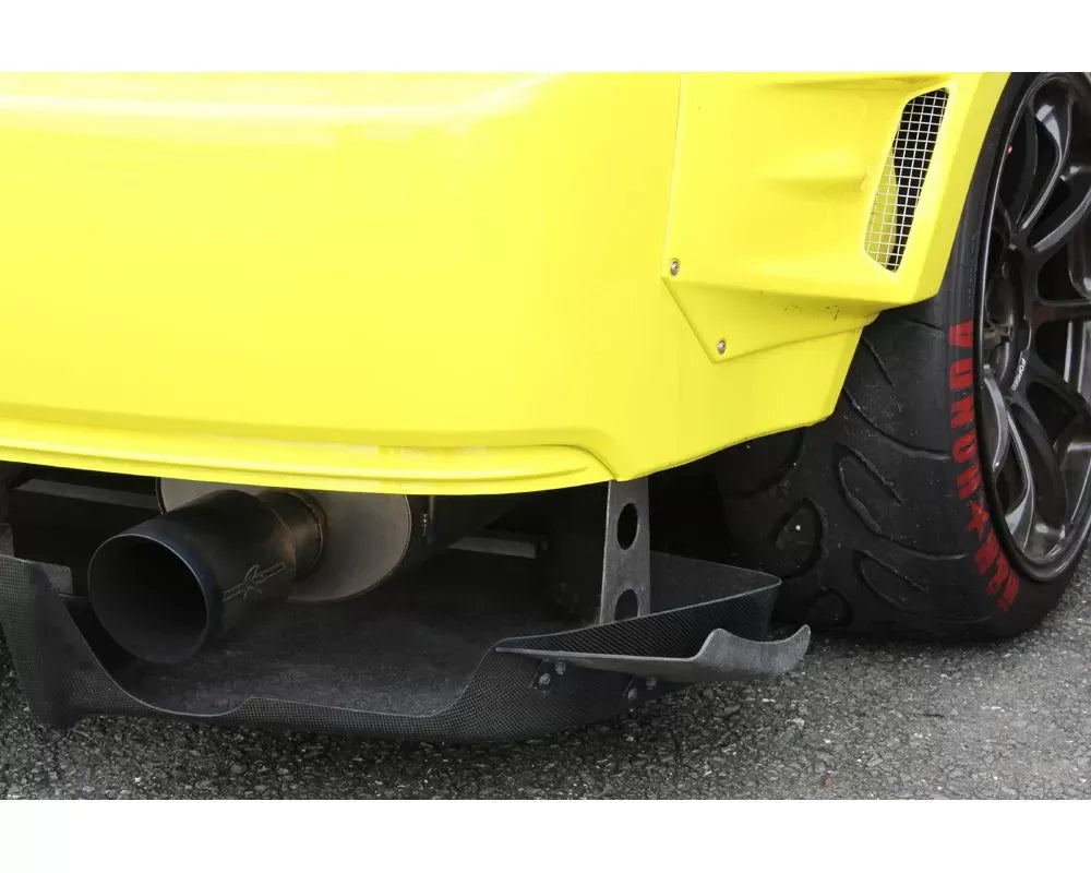 M&M Honda Racing Rear Diffuser Side Canard - Plain Weaves Acura Integra DC5.