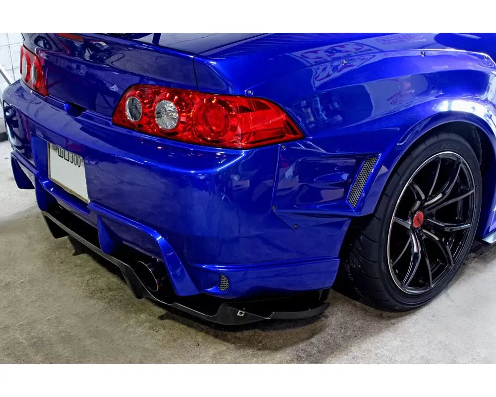M&M Honda Racing Rear Diffuser Side Canard - Plain Weaves Acura Integra DC5.