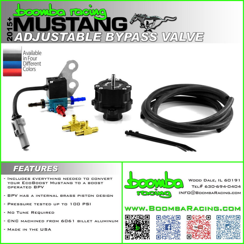 Mustang Boost Operated Adjustable Bypass Valve (BPV)