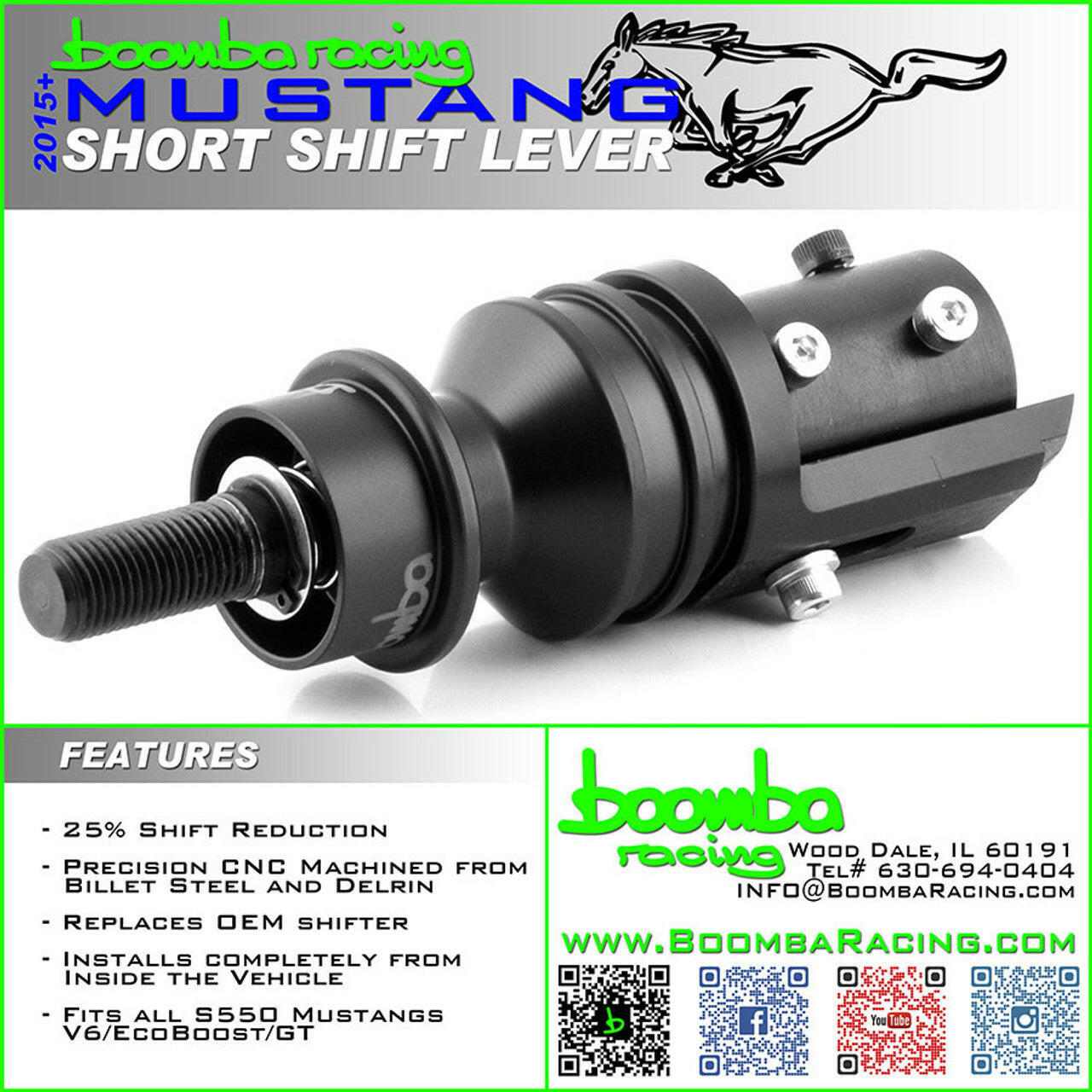S550 MUSTANG SHORT THROW SHIFTER.