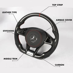 Mercedes Benz 2017 AMG Performance Style - Full Custom Steering Wheel.