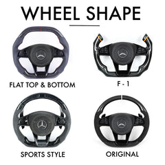 Mercedes Benz 2017 AMG Performance Style - Full Custom Steering Wheel.
