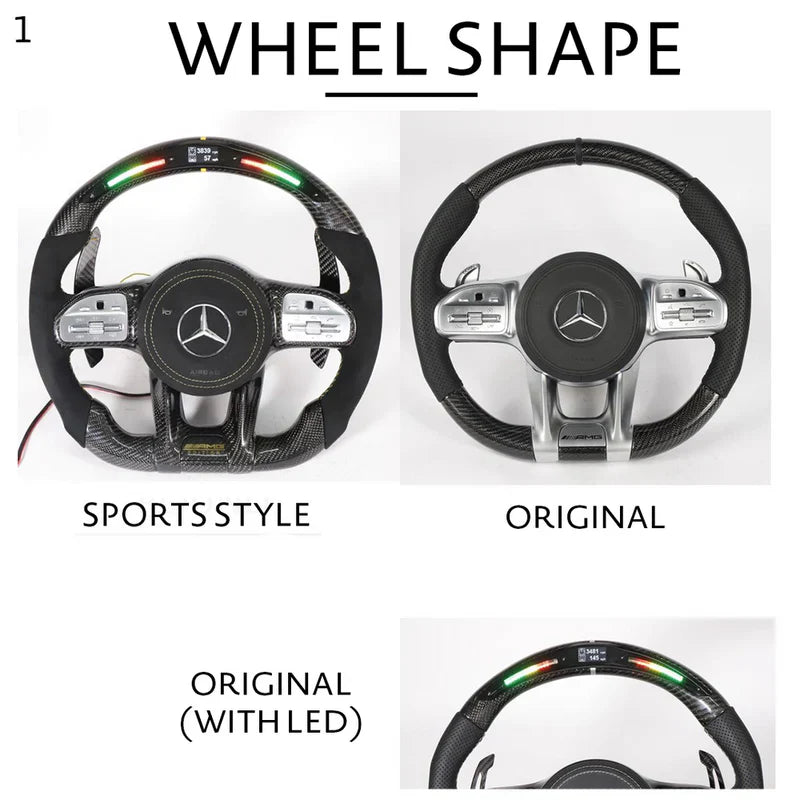 Full Custom Facelift Conversion Steering Wheel - Mercedes AMG.