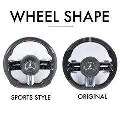 Mercedes Benz 2021 AMG Performance Style - Full Custom Steering Wheel.