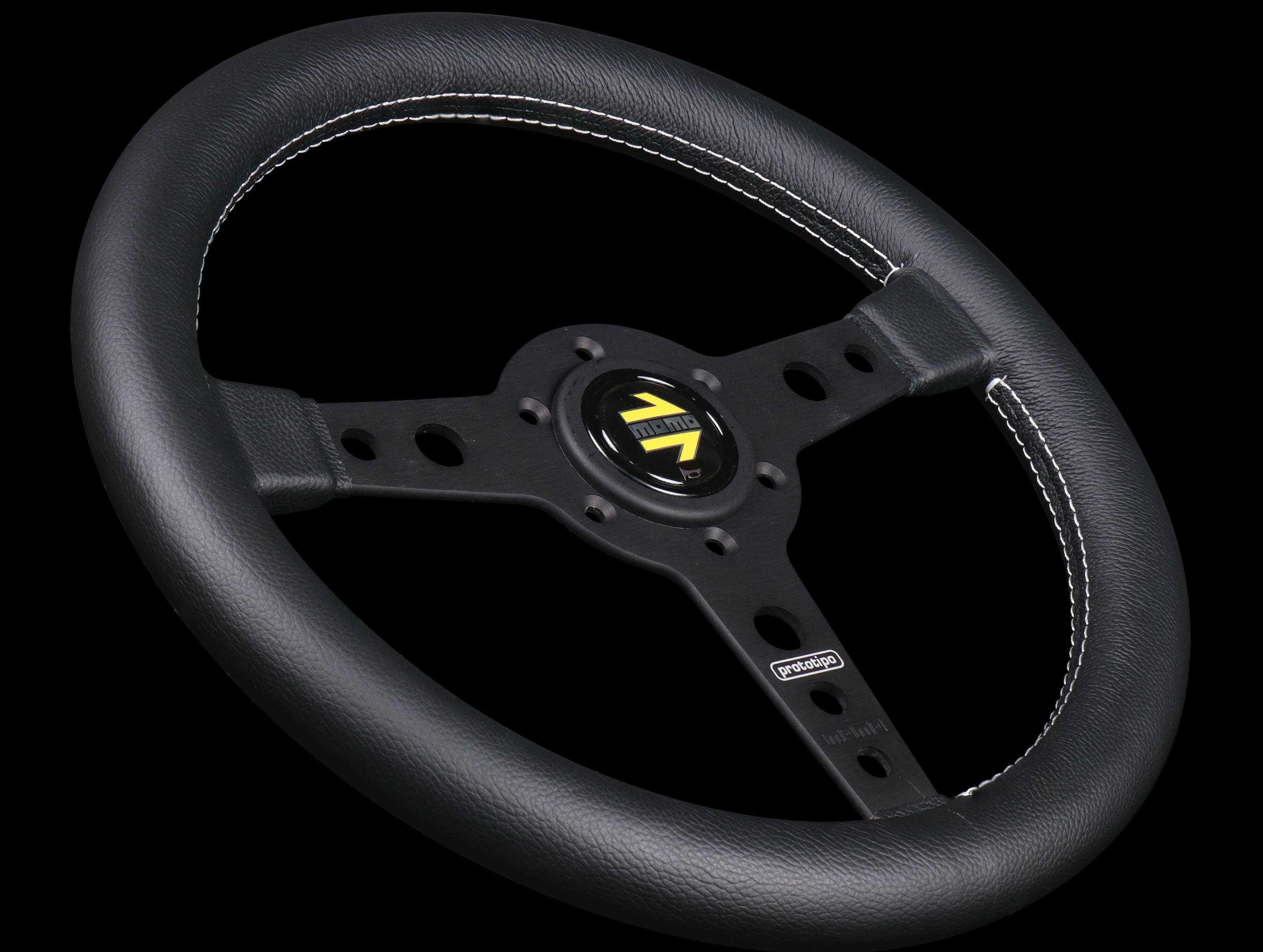 Momo 320mm Prototipo Steering Wheel - Black Spoke.