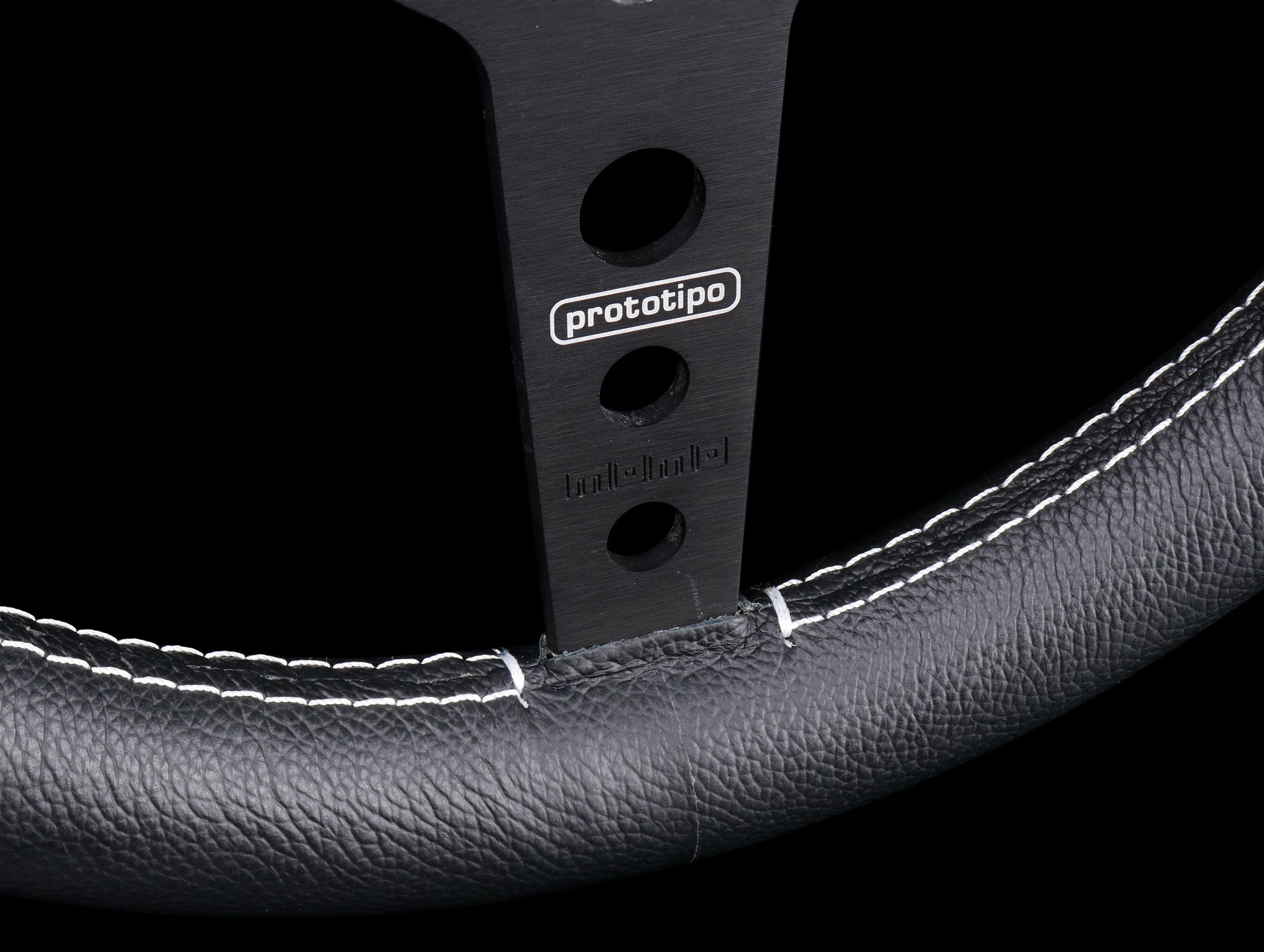 Momo 320mm Prototipo Steering Wheel - Black Spoke.