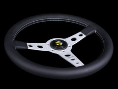Momo 350mm Prototipo Steering Wheel - Silver Spoke.