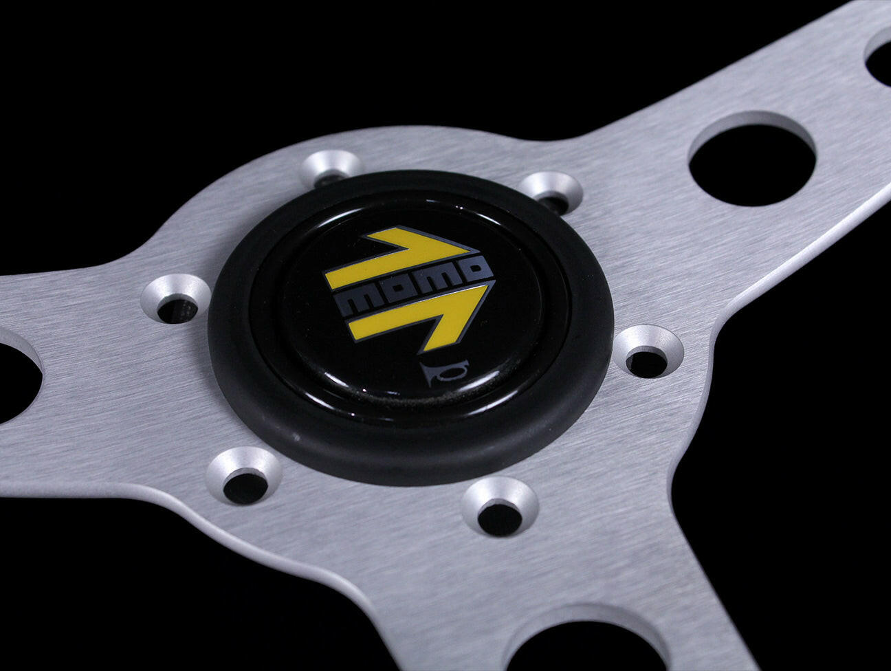 Momo 350mm Prototipo Steering Wheel - Silver Spoke.