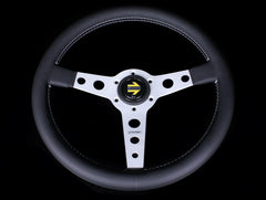 Momo 350mm Prototipo Steering Wheel - Silver Spoke.