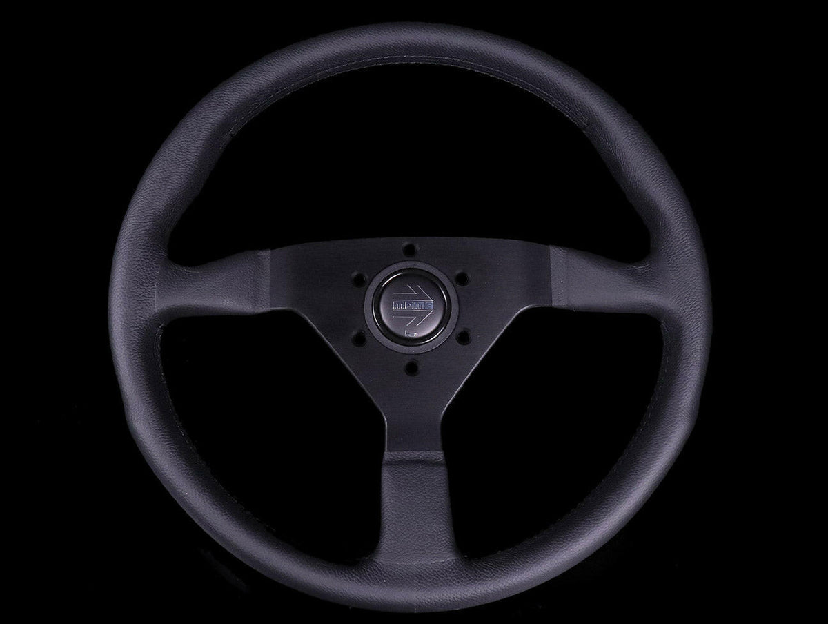 Momo Monte Carlo Steering Wheel - Leather w/ Black Stitch.