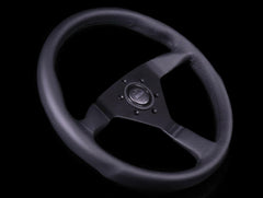 Momo Monte Carlo Steering Wheel - Leather w/ Black Stitch.