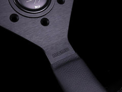 Momo Monte Carlo Steering Wheel - Leather w/ Black Stitch.