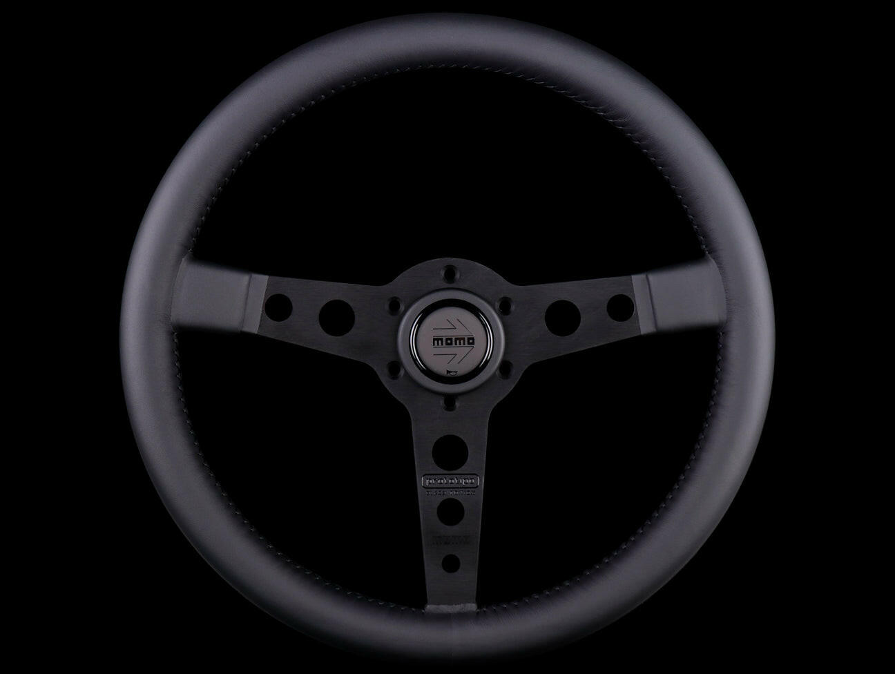 Momo 350mm Prototipo Steering Wheel - Black Edition.