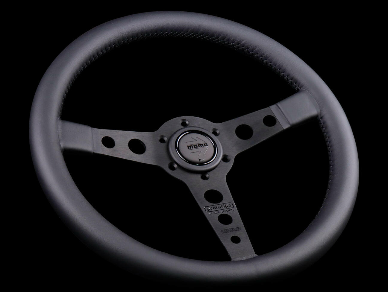 Momo 350mm Prototipo Steering Wheel - Black Edition.