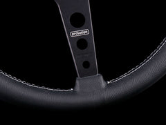 Momo 370mm Prototipo Steering Wheel - Black Spoke