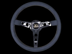 Momo X Hot Wheels Limted Edition Steering Wheel - 350mm Black Alcantara Suede w/ Gold Stitching