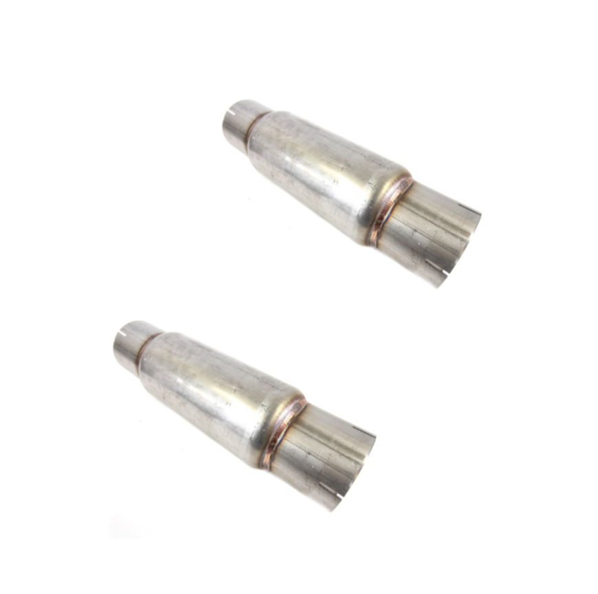 2-Pack Deal - PLM 4” Twister Muffler Stainless Steel.