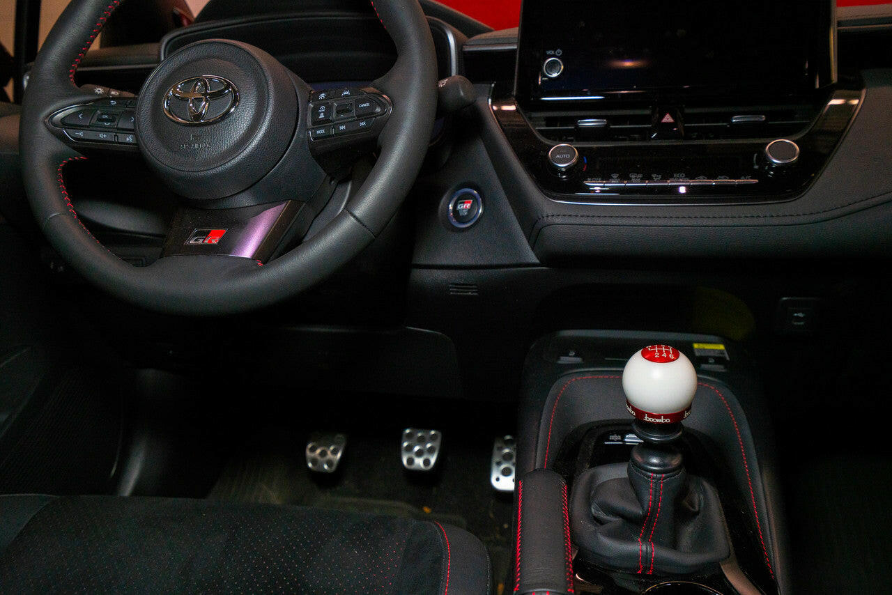 GR Corolla 220G Weighted Shift Knob White.