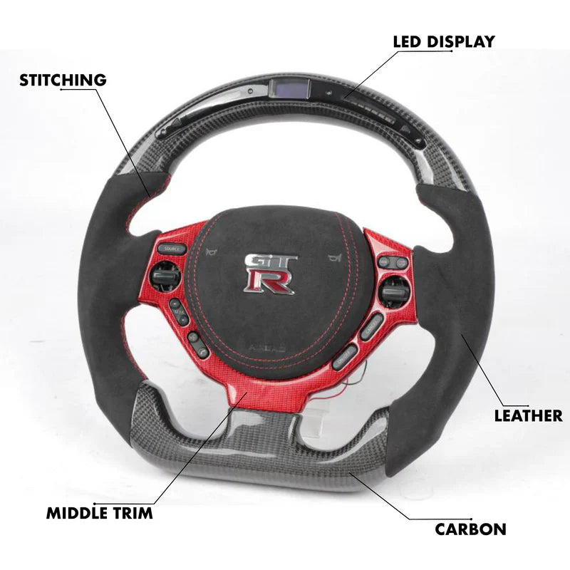 Full Custom Steering Wheel - Nissan R35 GTR 2009-2016.