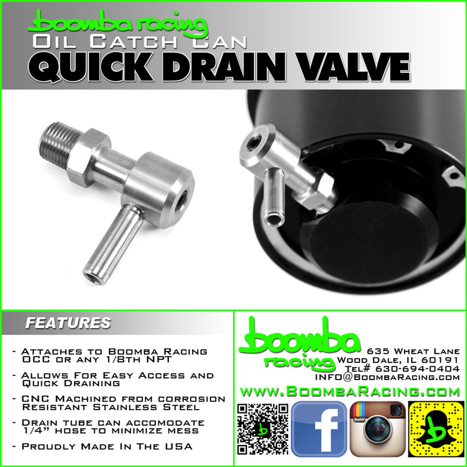 CATCH CAN QUICK DRAIN VALVE