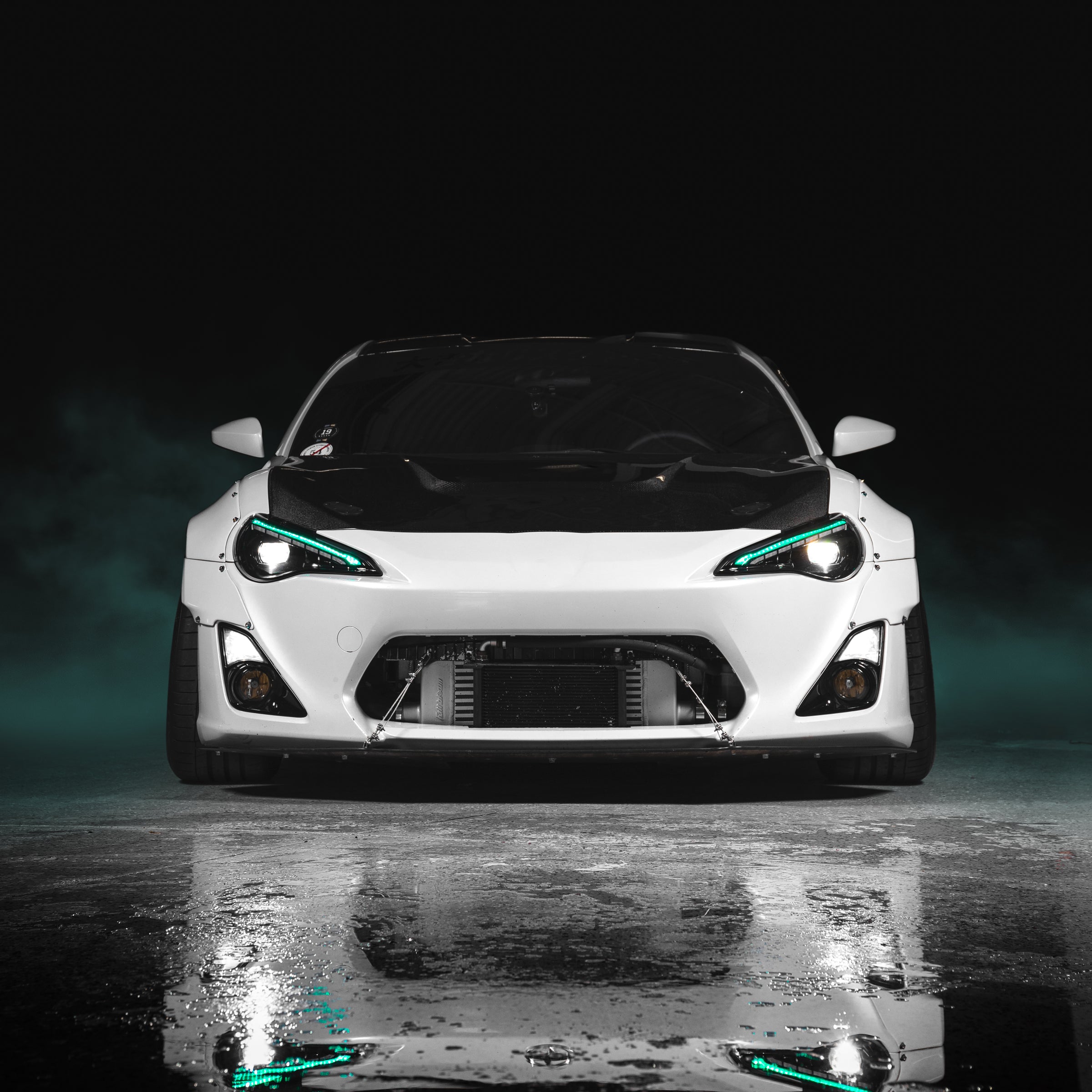 OLM Gamma Series RGB Headlights with Honeycomb Demon Eye | 2013-2021 Scion FR-S / Subaru BRZ / Toyota 86 (OLME.49006.1)