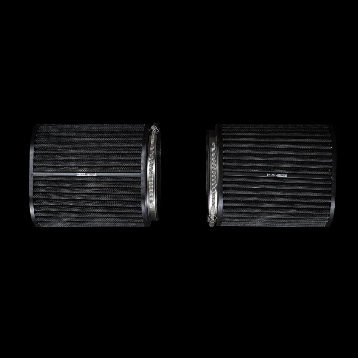 BlackBoost Oval Twin Flow Synthetic Dry Air Filter (4.3" x 196 mm) SET OF 2, for C63 / G550 Intakes