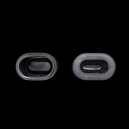 BlackBoost Oval Twin Flow Synthetic Dry Air Filter (4.3" x 196 mm) SET OF 2, for C63 / G550 Intakes