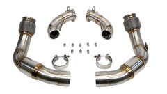 PLM BMW M5 M8 S63R Catted Downpipes F90 2018+.